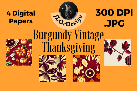 Burgundy Retro Thanksgiving Backgrounds: A Designer's Guide