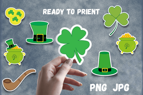 Elevate Your St. Patrick's Day Decor with Instant Printable Stickers