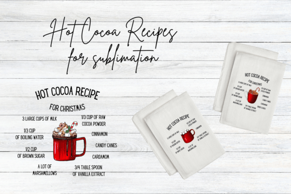 Hot Cocoa Christmas Recipe Sublimation: Crafting Cozy Designs