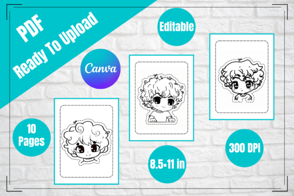 Kawaii Boys Scissors Skills & Coloring: A Creative Guide