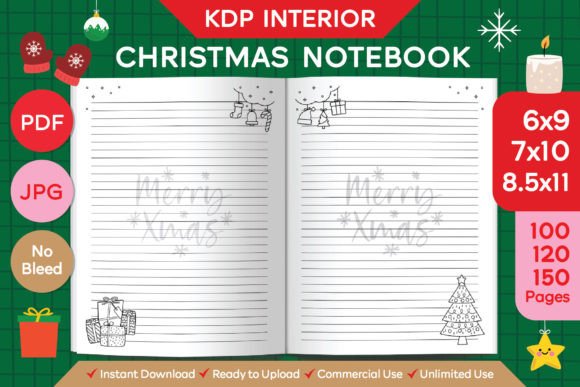 KDP Christmas Notebook Template: Your Festive Publishing Shortcut