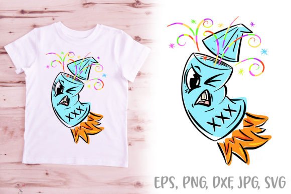 Light Up Your Brand with the Firework Mascot Cartoon Logo