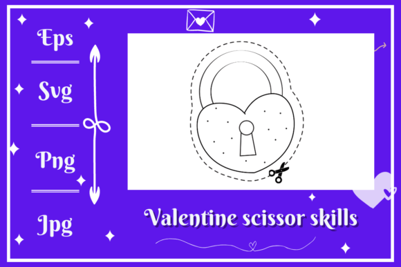 Love Lock - Valentine Scissors Skills: A Creative Toolkit for Kids