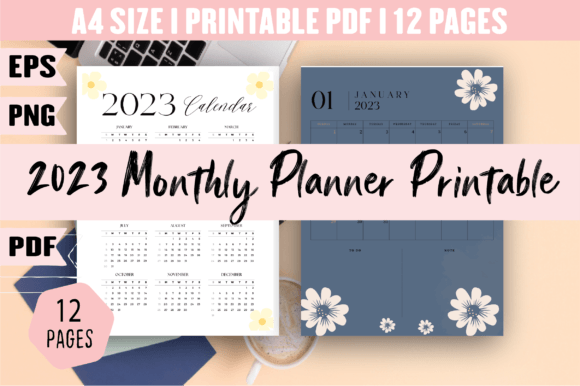 Master Your 2023 with a Versatile Monthly Planner Printable