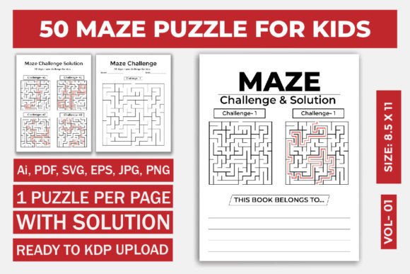 Maze Puzzle Learning & Solution for Kids: A Complete Activity Kit