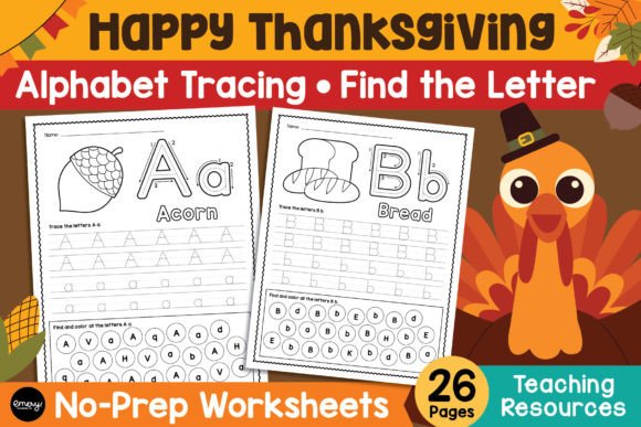 Thanksgiving Alphabet Tracing Worksheets: A Practical Guide for Educators and Creators