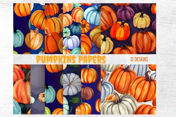 Warm Up Your Autumn Projects with Fall Pumpkins Papers